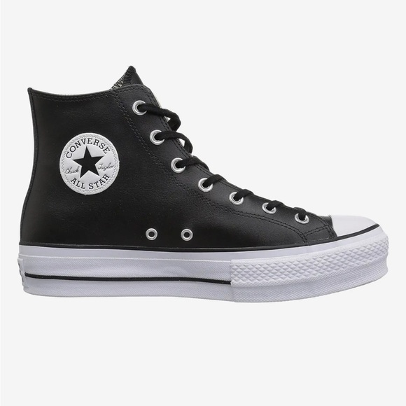 Converse All Stars Shoes - 🖤CHUCK TAYLOR ALL STAR LEATHER PLATFORM🖤